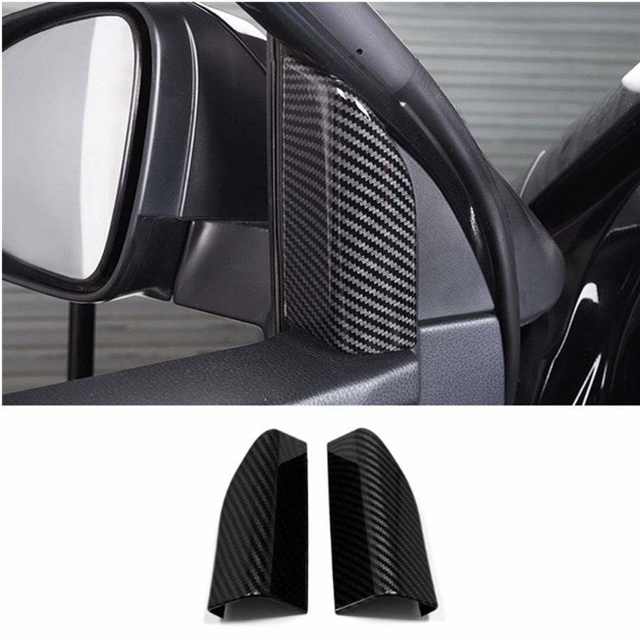 Carbon Fiber Front A Pillars Post Decor Cover Trim for Toyota Highlander 2014-19