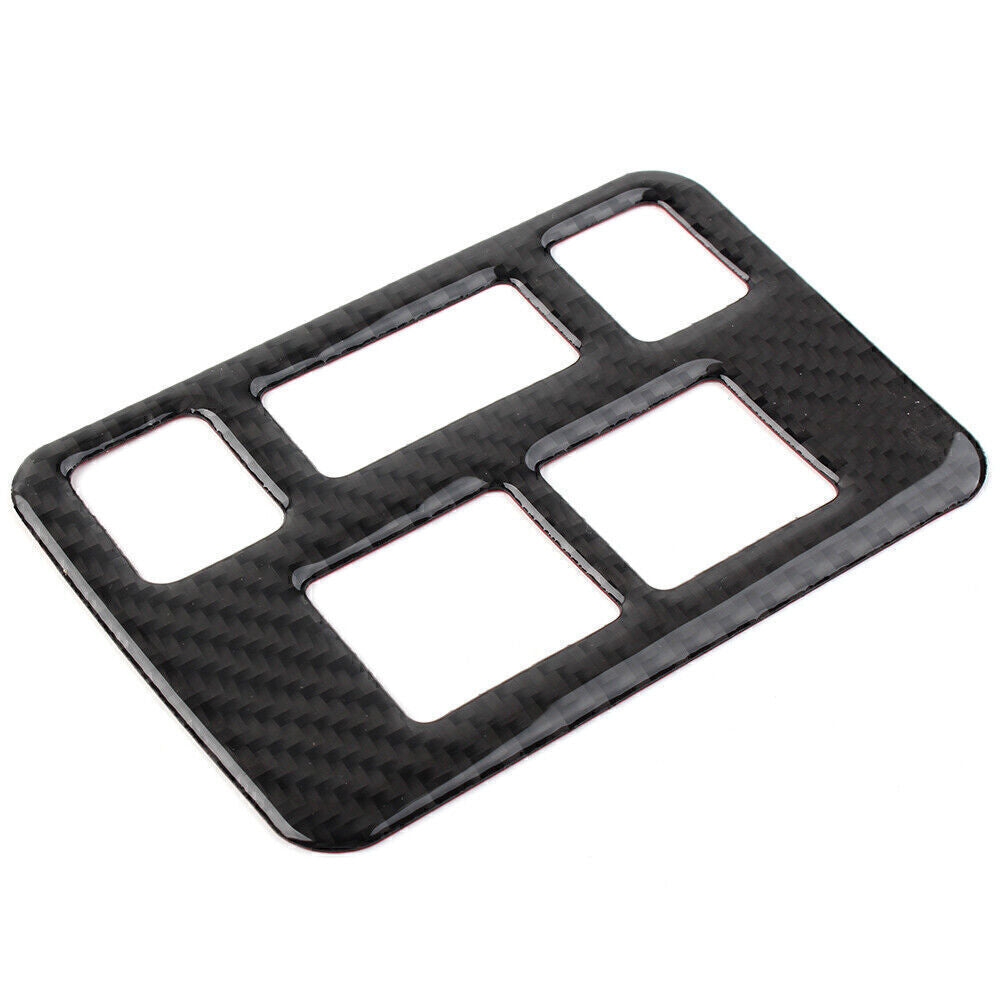 Carbon Fiber Headlight Button Frame Cover Trim for Subaru Forester 2013-2018