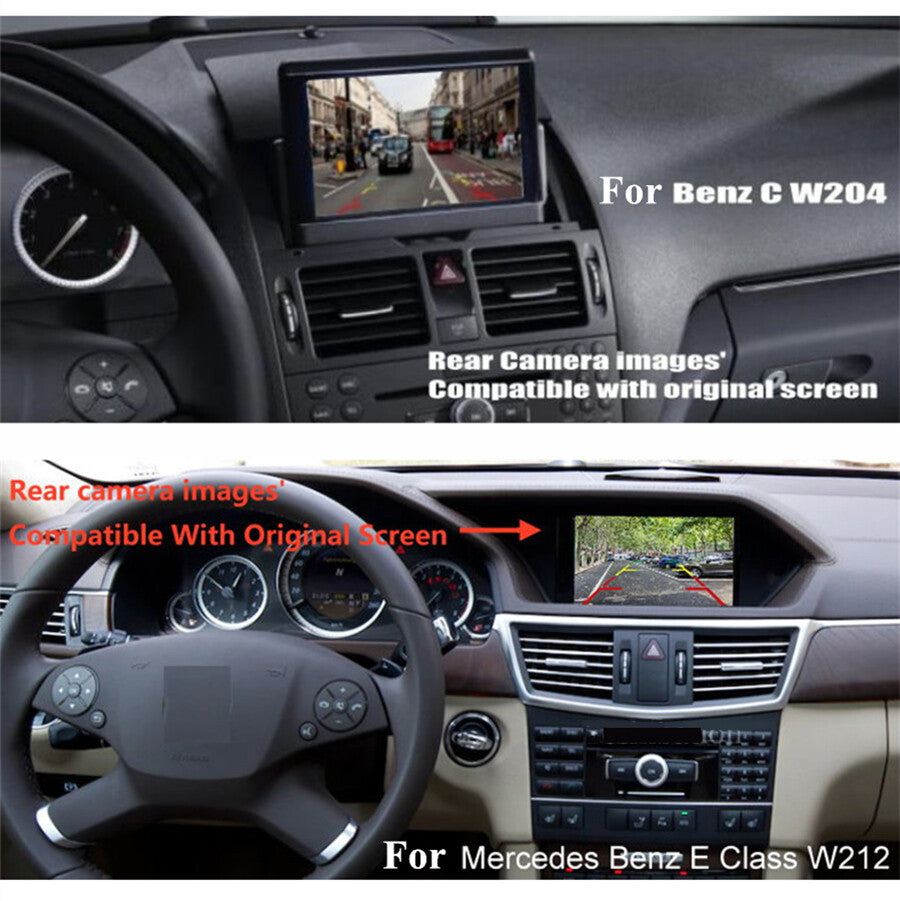 Rear View Backup Camera for Mercedes C Class W204 C300 C63 S204 Factory Stereo Q