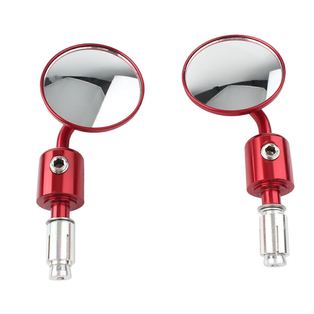 7/8 Universal Handlebar Rearview Bar End Side Mirror Red For ATV for HOnda for Yamaha