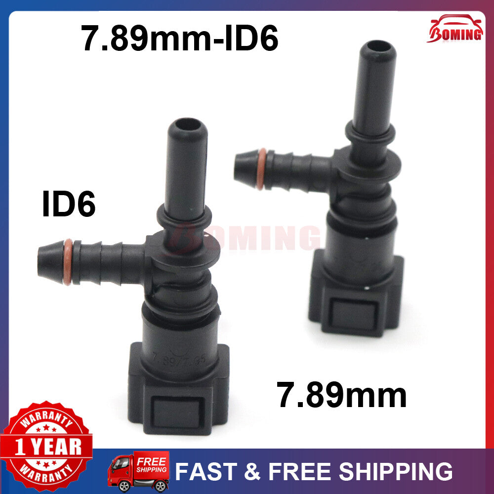 2PCS 7.89mm ID6 New Fuel Line Hose Pipe Quick Release Female Connector Q