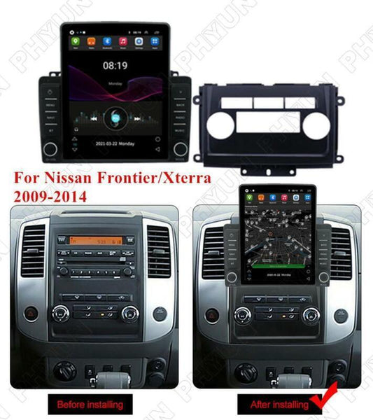 9.5-inch radio player with GPS navigation and WiFi, 2+32GB, for Frontier/Xterra (2009-14) n