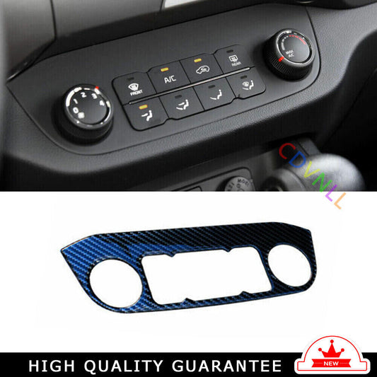Console AC Switch Control Panel Trim for Kia Sportage R GL 2011-16 Carbon Fiber