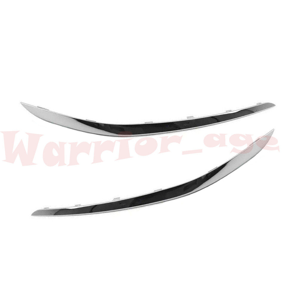 2X Front Bumper Chrome Molding Trim LH+RH Fits for BMW G12 7-Series Base 2016-2019