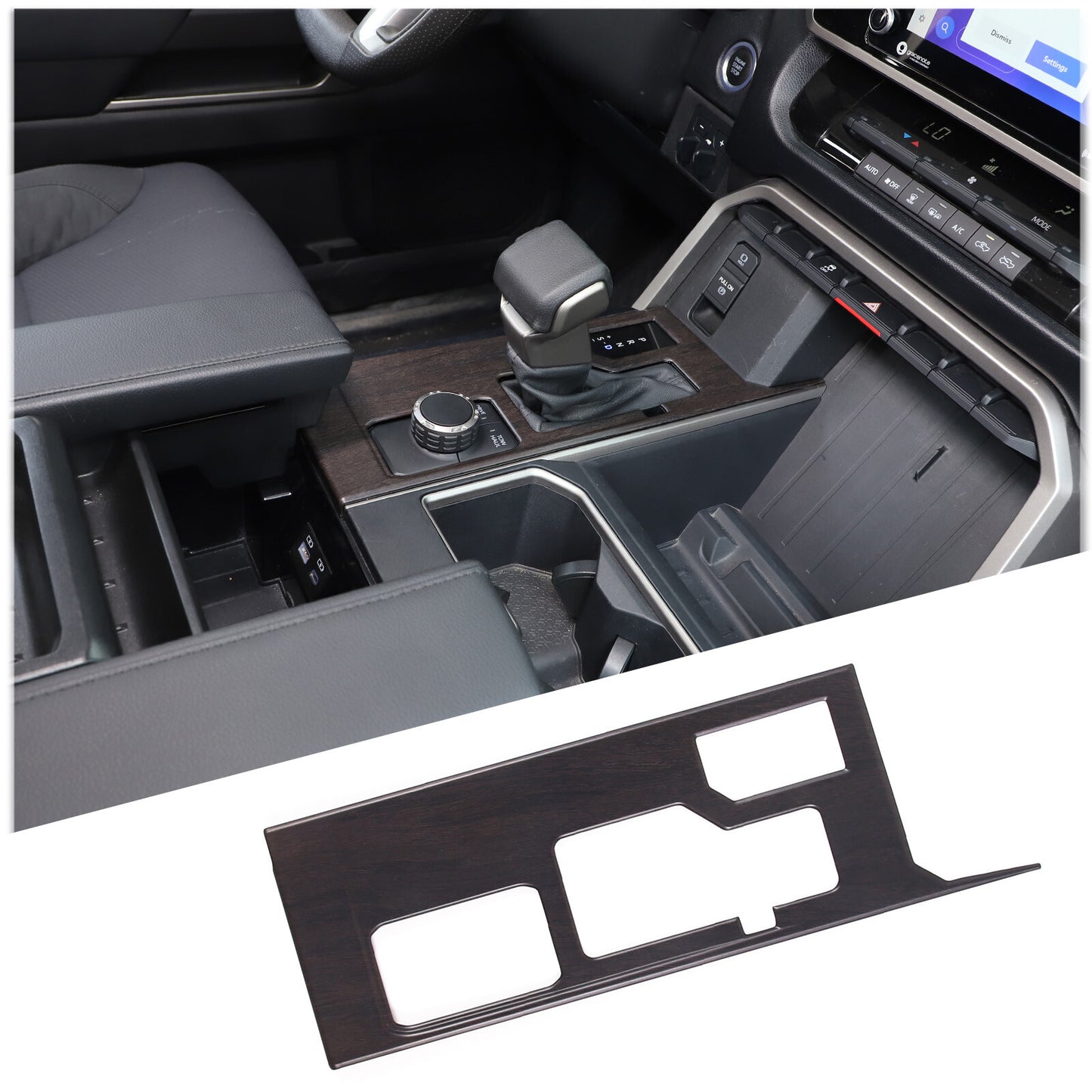 Chrome Silver ABS Center Control Cup Holder Trim Cover for 3 2020-22- v