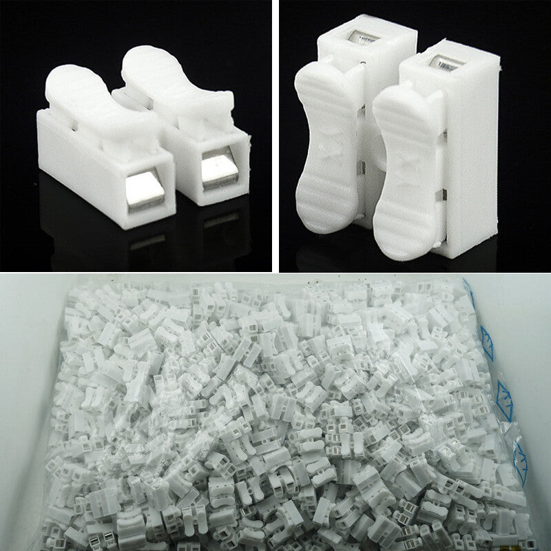 100-piece pack of automatic wire connectors, quick couplings, and self-locking terminals - n