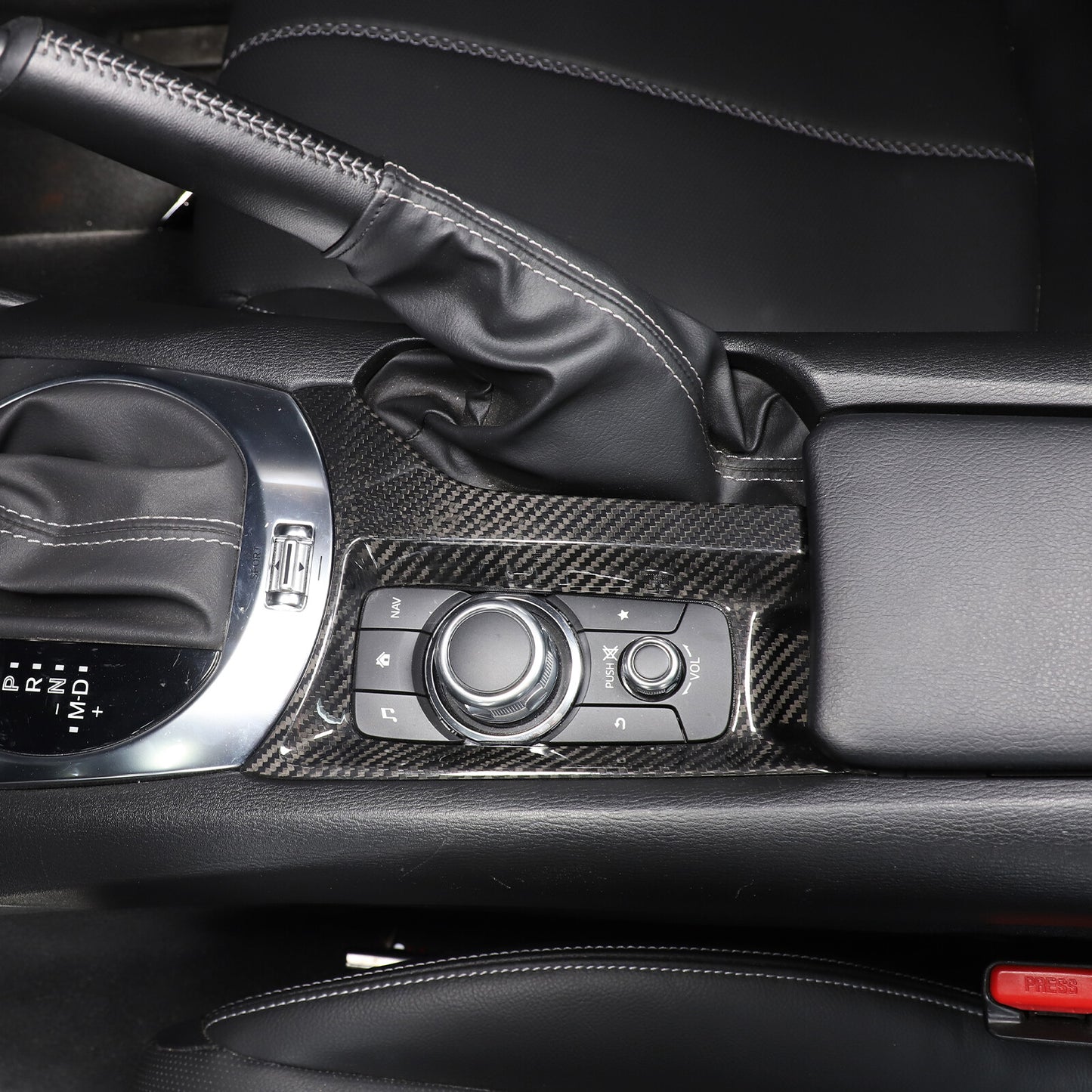 Aluminum Center Gear Shift Side Storage Box Organizer for Maverick 2022 - 24- v