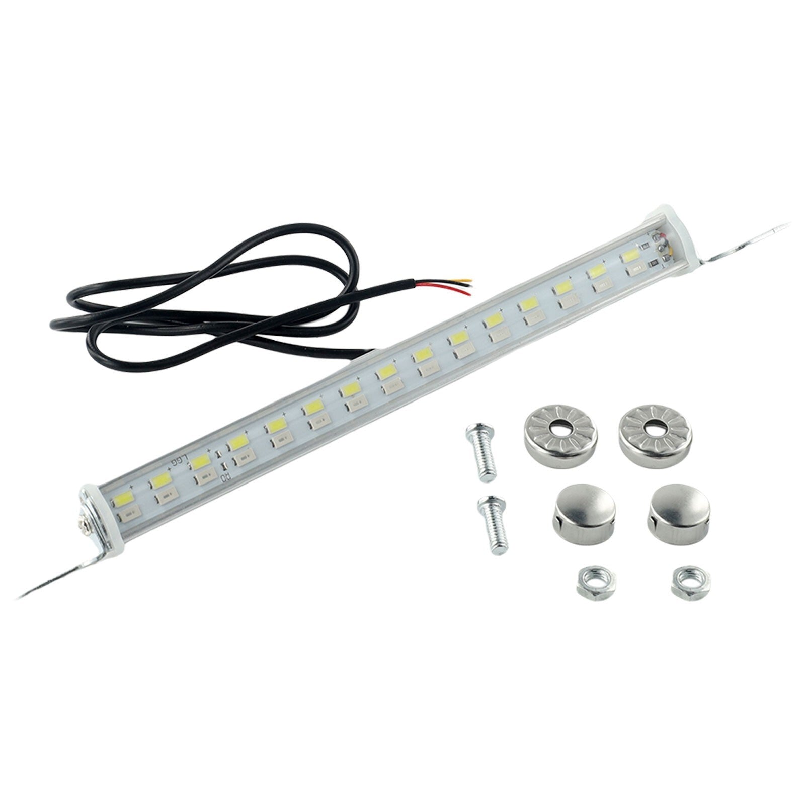 2 Piece Motorcycle Headlight led Aluminum 12V Spotlight Fog Light-. v