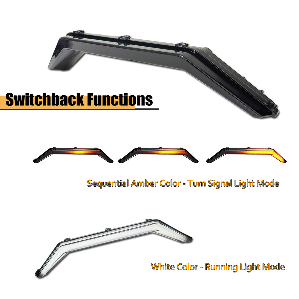 Smoke lens switch LED UTV front accent light suitable for 20 for Polaris RZR PRO XP/4- v