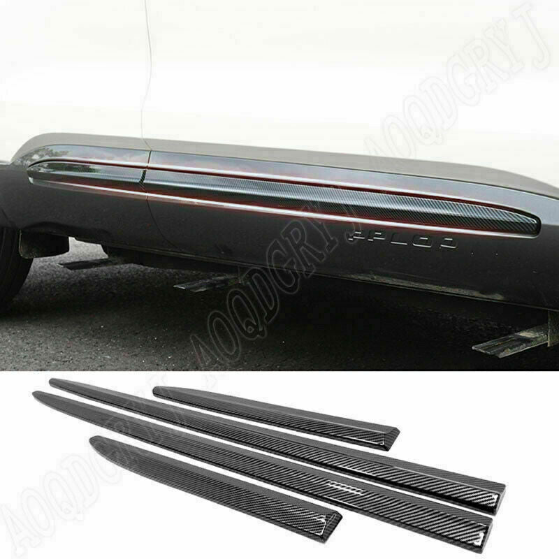 for Ford Explorer 2020-22 Carbon Fiber Door Side Body Molding Stripes Cover Trim