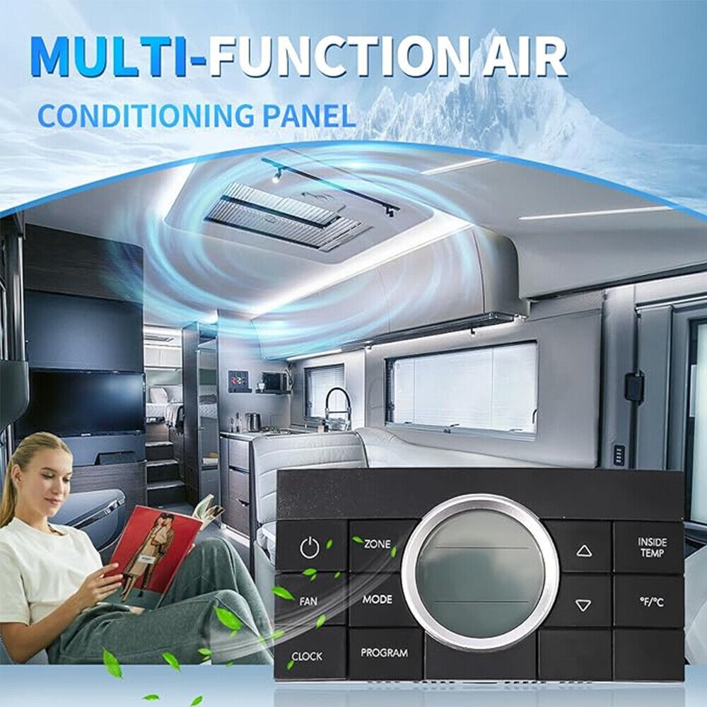 Black 10-Button? 3314082.000 RV Multi-Zone Comfort Control Center II Thermostat Q