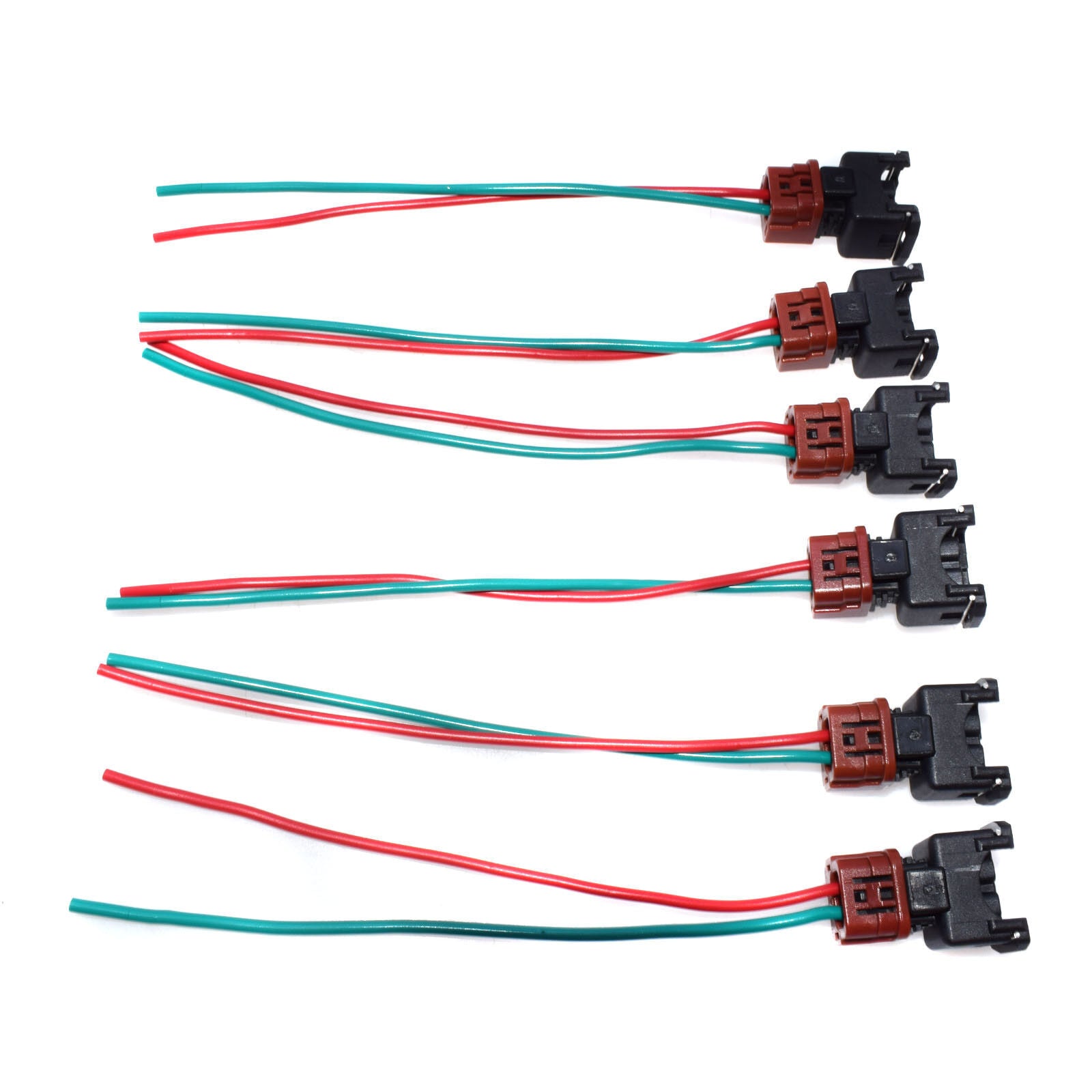 for NISSAN MAXIMA 300ZX New Set of 6Pcs Fuel Injector Connectors Wiring Harness