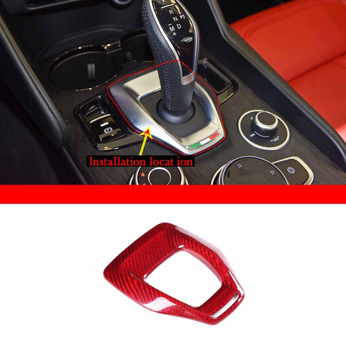 Silver Interior Alloy A/C Console Knife Ring Trim Cover for Kia Soul 2009 - 2013 3X- v