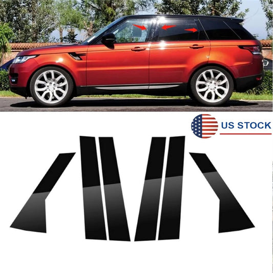 for Range Rover Sport 2014-2022 6PCS Car Black Pillar Posts Covers Door Trim