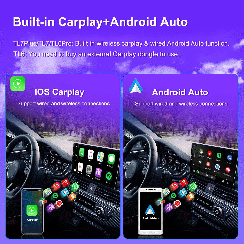 Android Car Radio for Audi TT MK2 8J 2006-2014 Wireless CarPlay Auto Car Screen