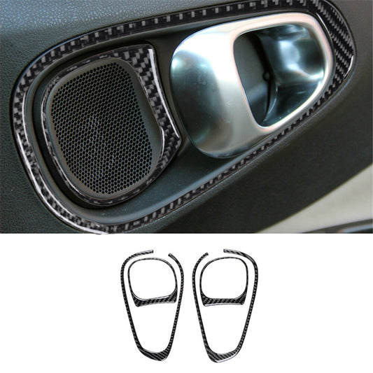 Red Carbon Fiber Dashboard Decorative Cover Trim For Highlander 2008-2013 v