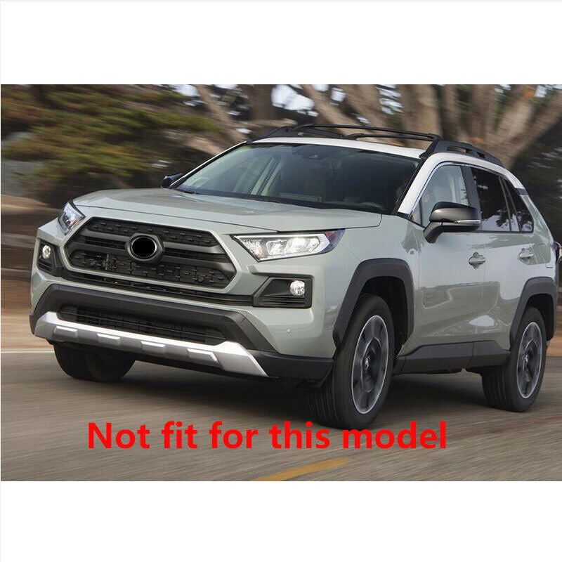 Black Front Center Mesh Grille Grill Bar Cover Decor For RAV4 2019 - 2024 v