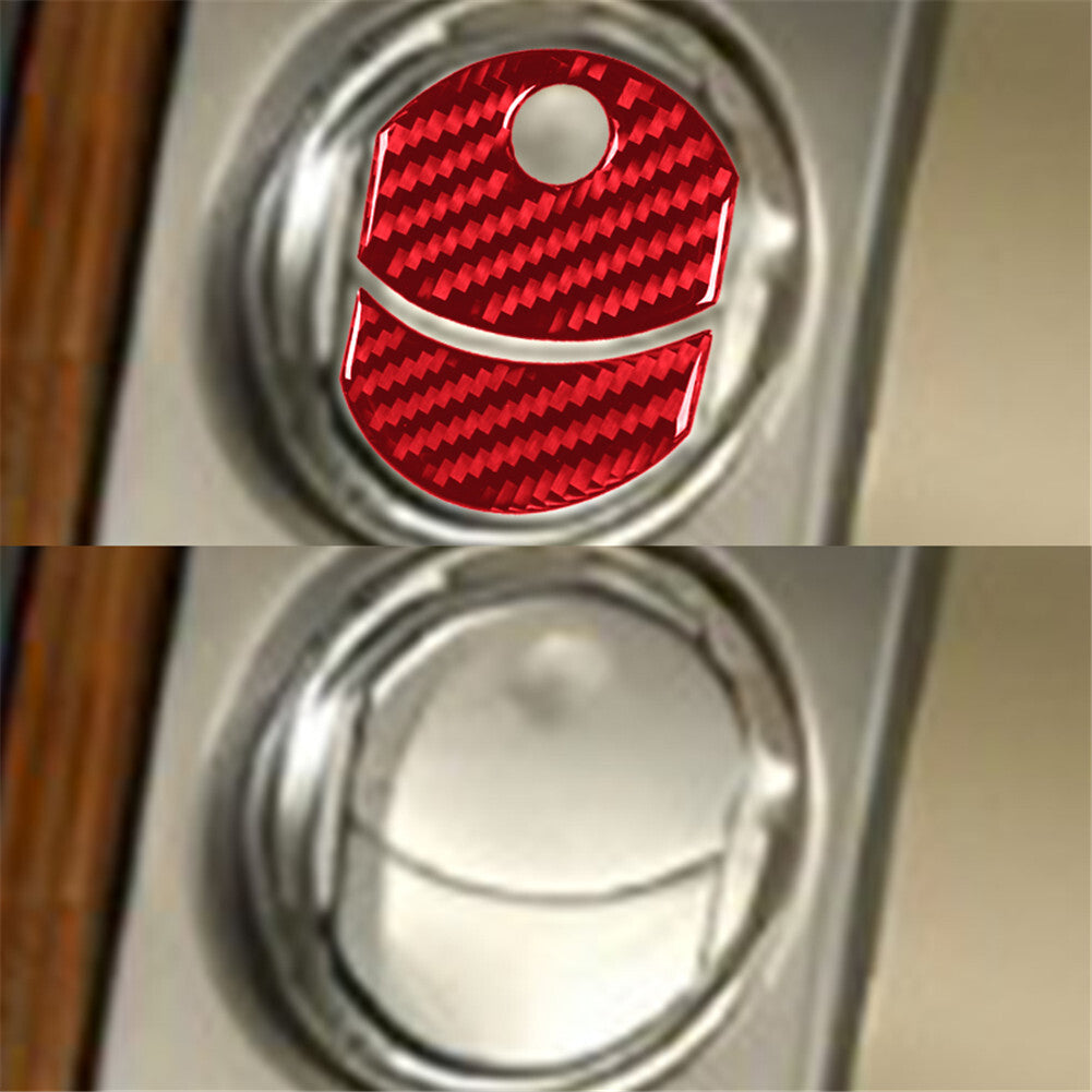 Carbon Fiber Interior Gear Shift Panel Cover Trim for Subaru Forester 2009-2013 v