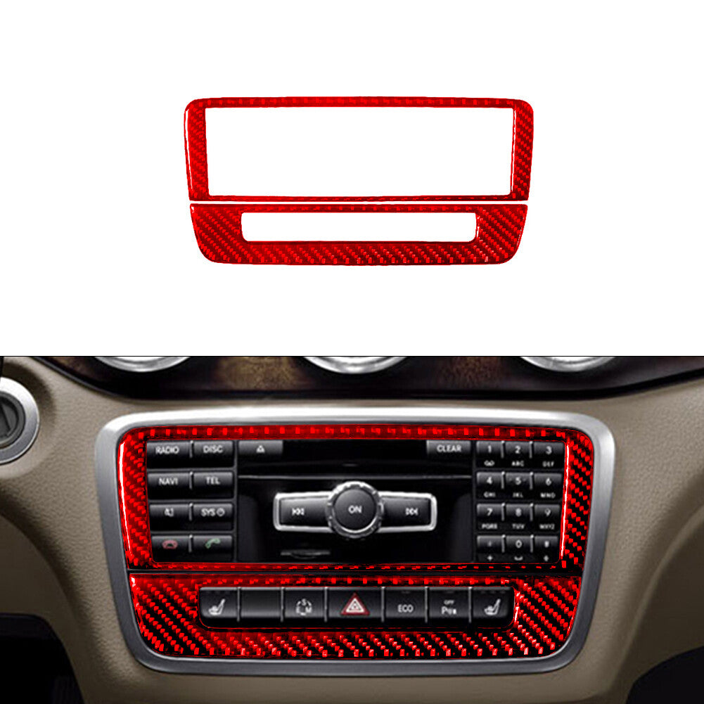 4Pcs Carbon Fiber Steering Wheel Button Cover Trim Type B for Chrysler 300 05-07 v