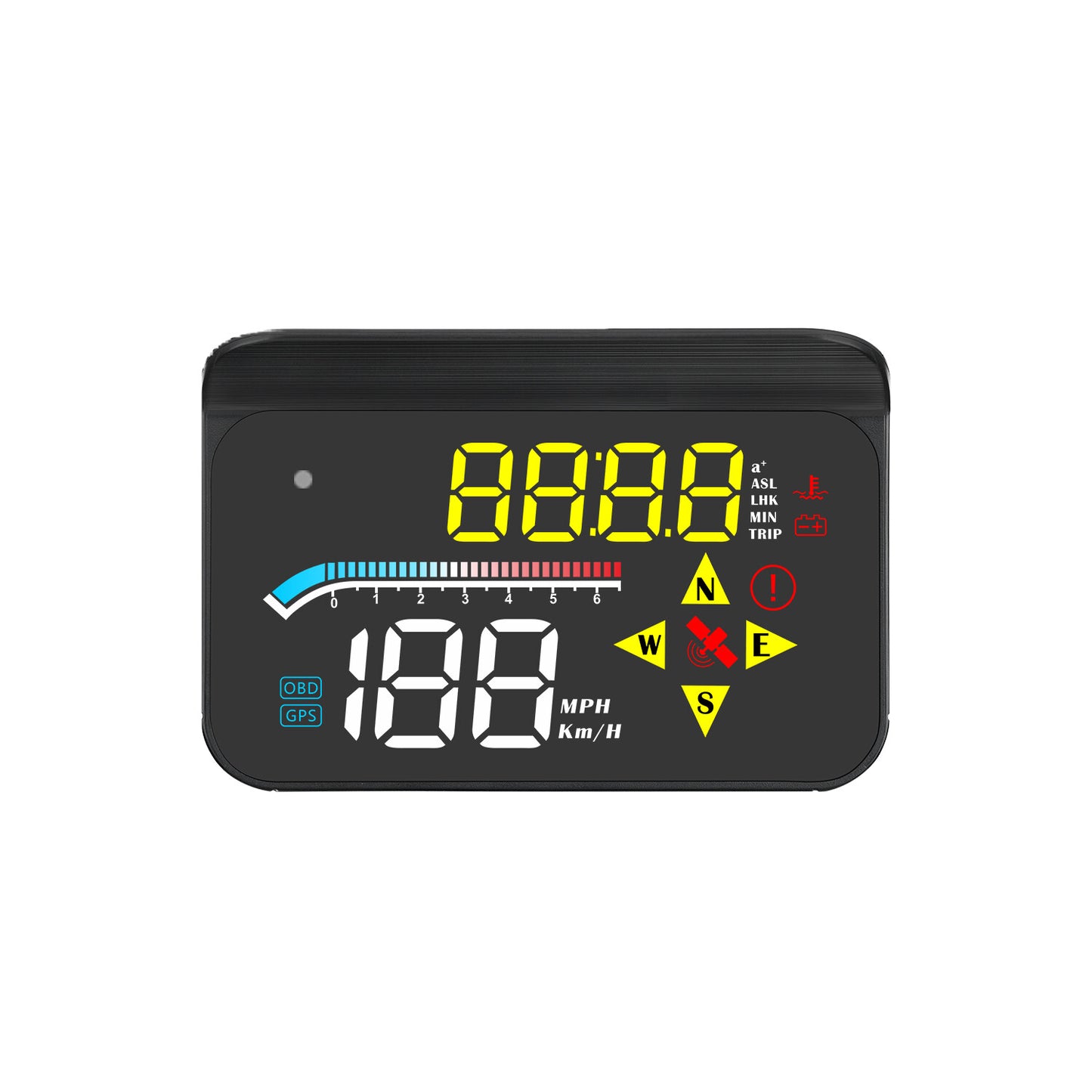 Car HUD Head Up Display OBD2 GPS Speedometer Warning System Dashboard Projector