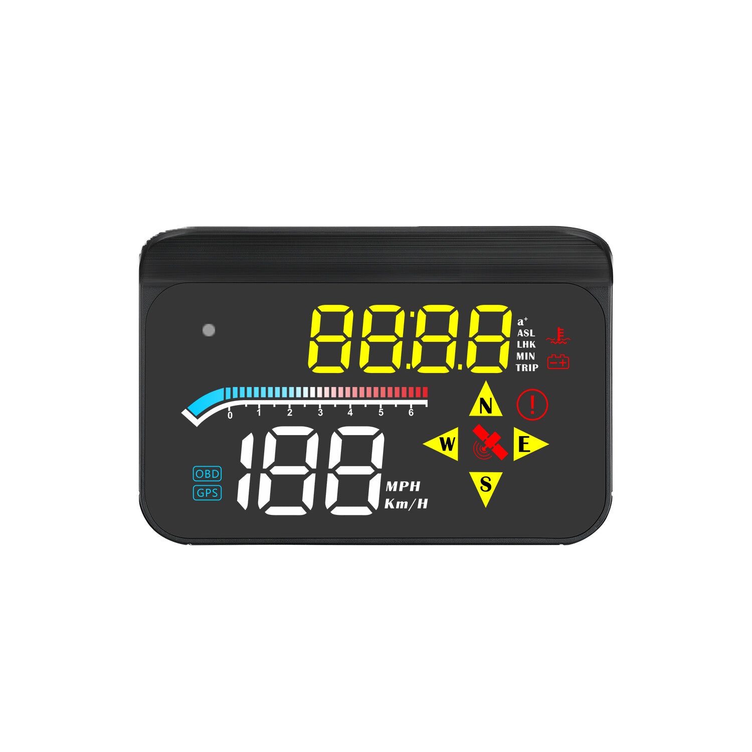 Car HUD Head Up Display OBD2 GPS Speedometer Warning System Dashboard Projector