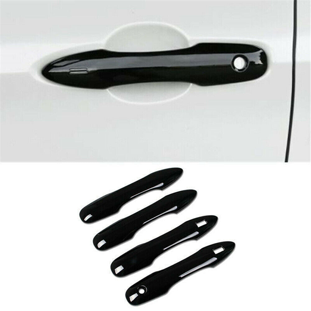 for Toyota Venza 2021-2023 Glossy Black Outside Door Handle Molding Covers Decor
