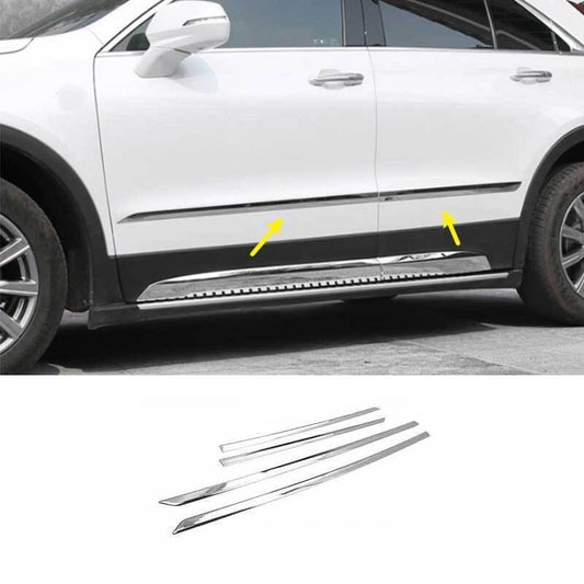 for Cadillac XT5 2018-2022 ABS Chrome Side Door Body Guard Molding Cover Trim 4X n