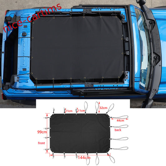 for Ford Bronco 2-Door 2021+ Oxford Cloth Car Roof Sunshade Shade Soft Top Cover