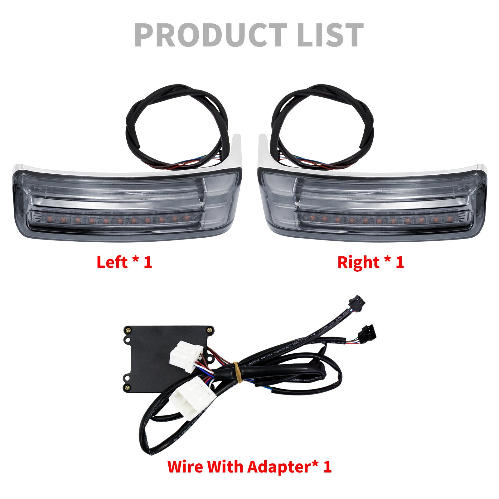 Saddlebag Turn Signal Brake LED Lights w/ Smoke Lens for Harley Touring 97-2013