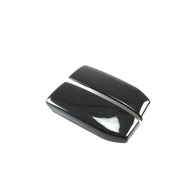 Inner Console Storage Box Cover Trim for Volkswagen Atlas 18-23 Carbon Fiber 2P
