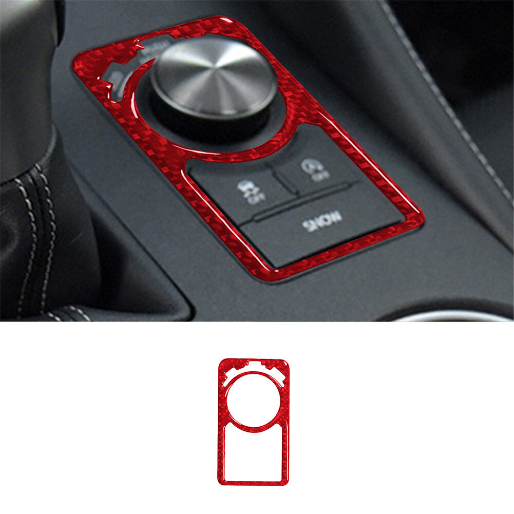 For Celica 2001-05 Red Carbon Fiber Console Cigarette Lighter Panel Trim v