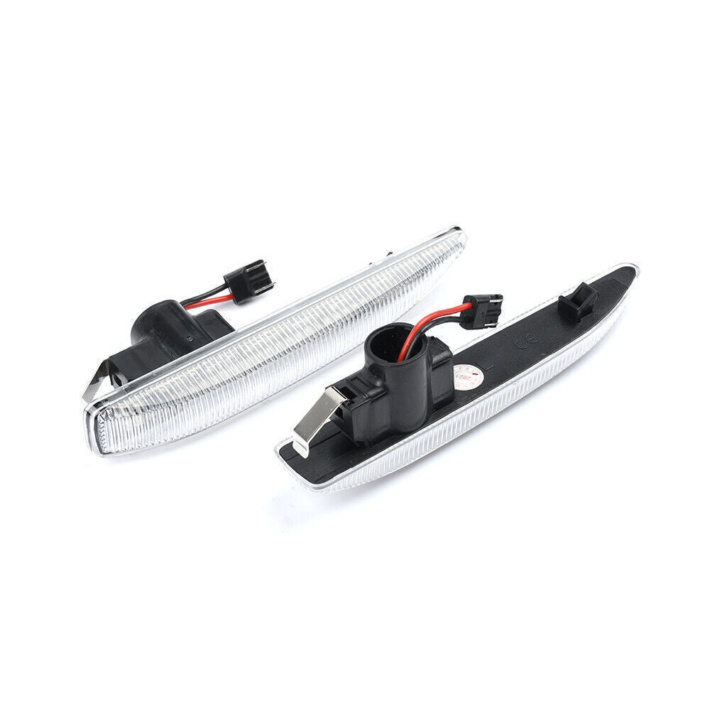 For 2002-08 E65 E66 745i 750i 760i LED Front Side Marker Signal Lights Clear n