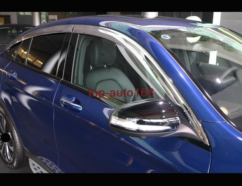 for Benz GLC-Class Coupe 2017-2023 Window Visor Protector Sun Rain Guard Vents