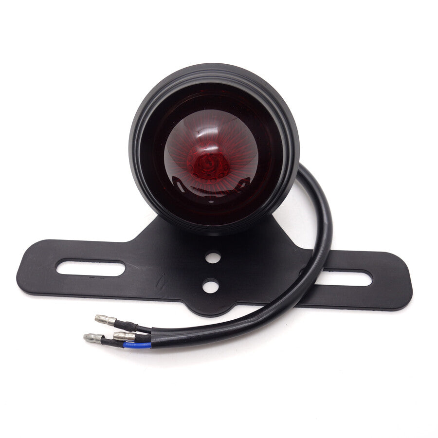 Motorcycle Black Retro Tail Brake Light Lamp for Harley Bobber Chopper Cafe Race Q