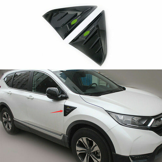 for HONDA CR-V CRV 2017-2022 Carbon Fiber Look Front Side Door Fender Cover Trim