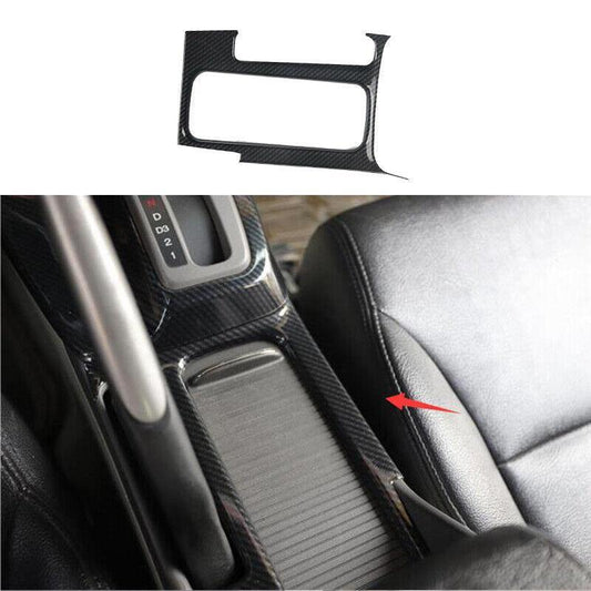 for Honda for Civic 9th Gen 2012-2015 Carbon Fiber Middle Console Water Cup Frame