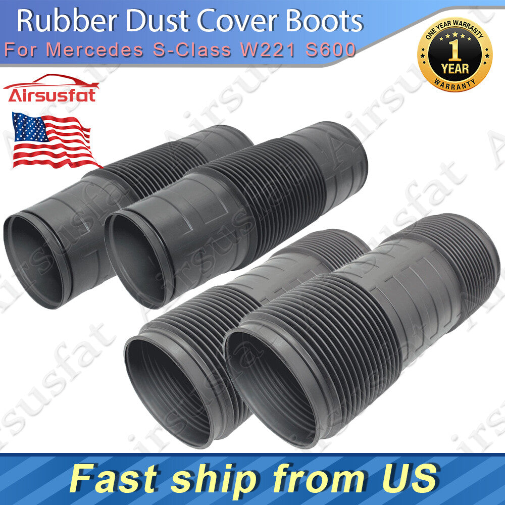 4x Fit for Mercedes-Benz S-Class W221 S600 FrontRear ABC Shock Dust Cover Boots US