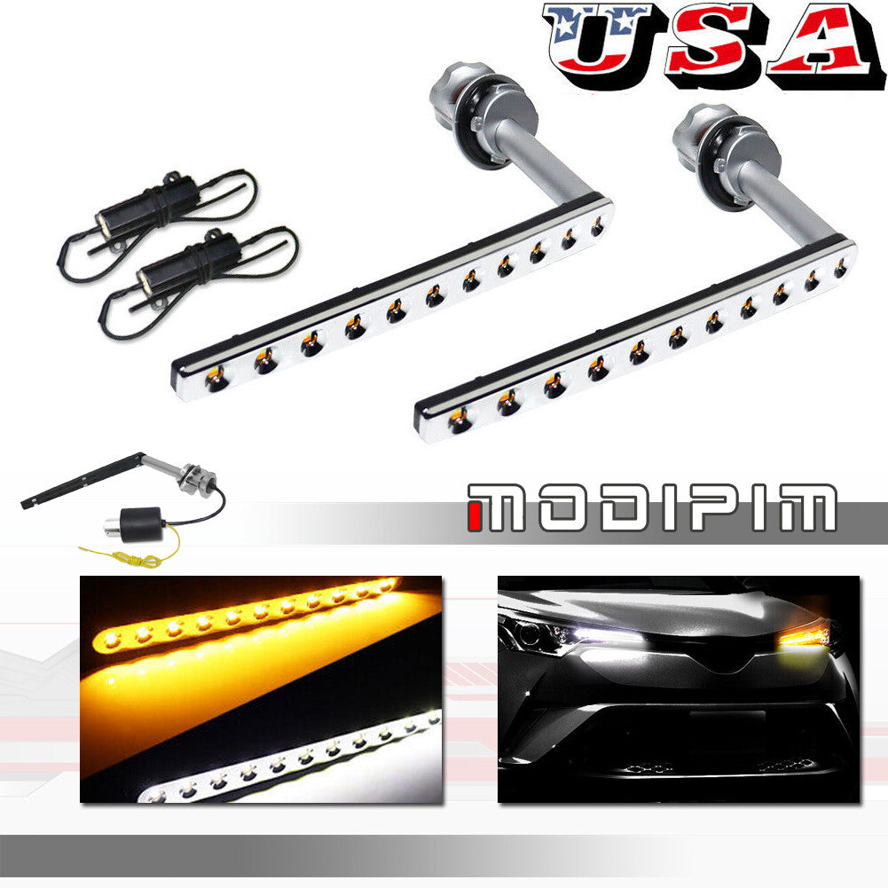 Sequential Amber Turn Signal White DRL Light LED Kit for 2017 - 2020 for C-HR - v