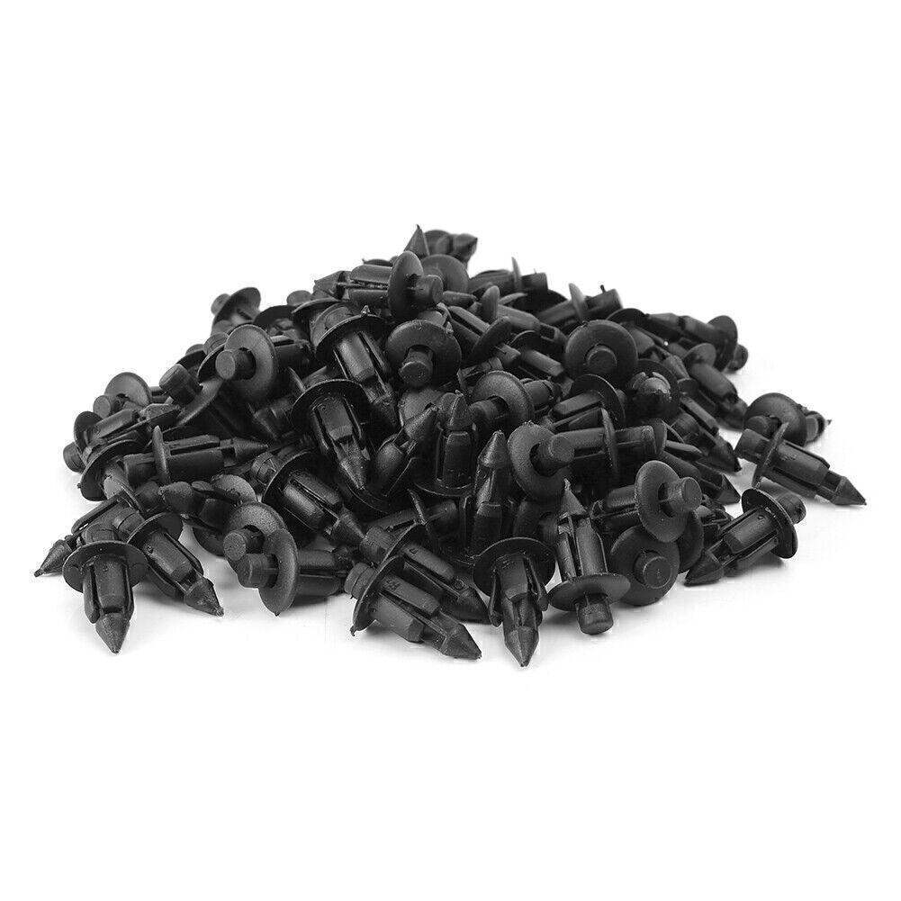 100X Universal Plastic Push In Type Rivets Fastener Pin Clips for Yamaha YZF R1