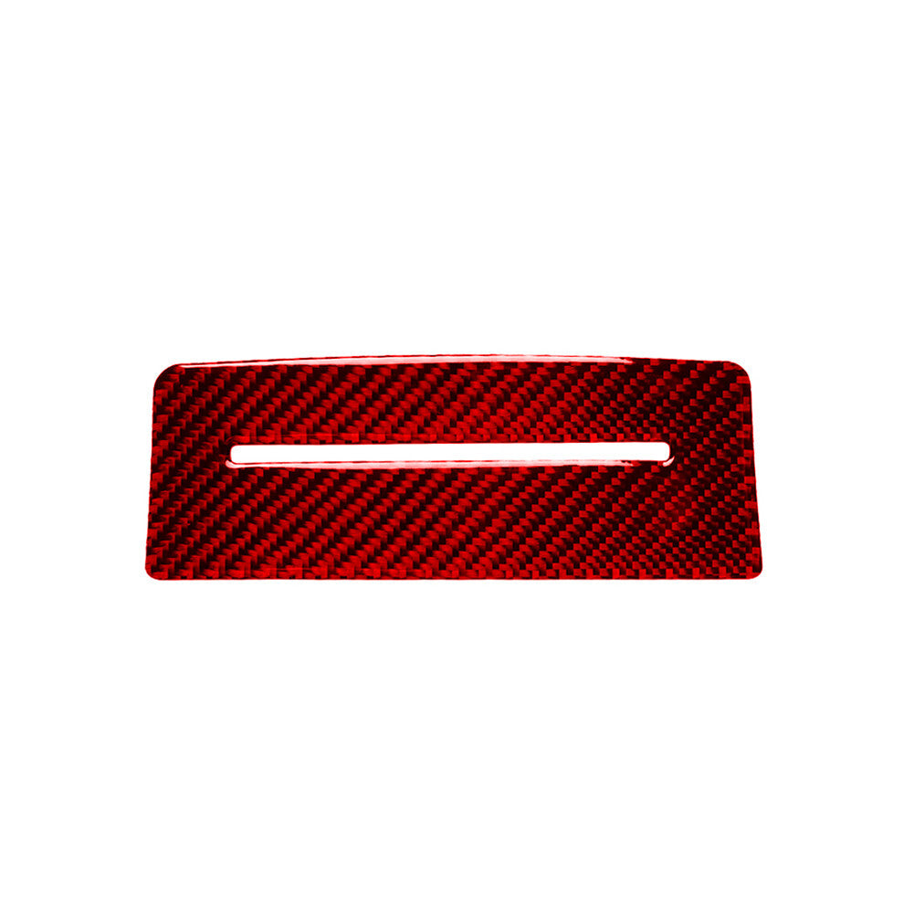 Red Rear Cigarette Lighter Panel Trim Interior Carbon Fiber for Audi Q7 2016-19