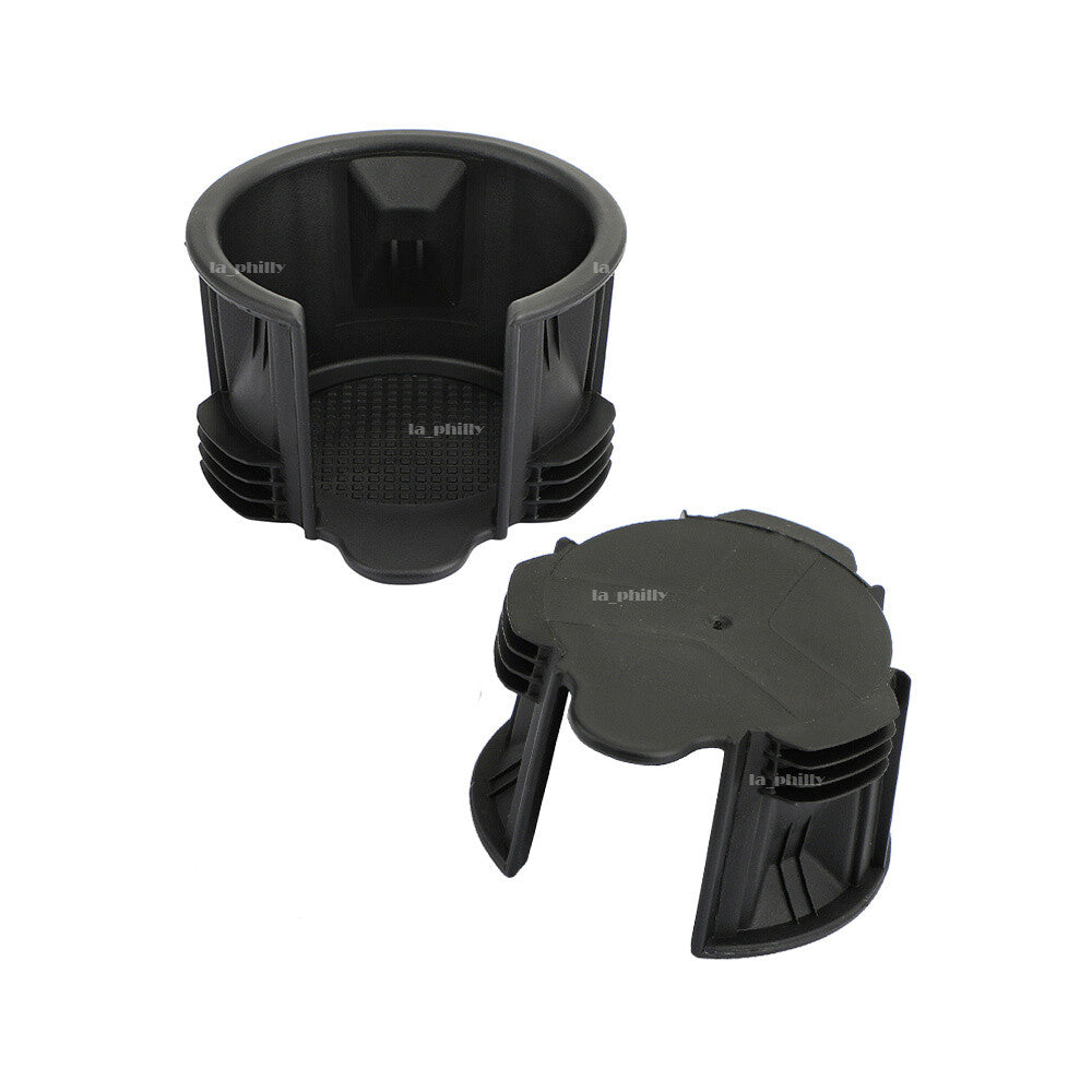 2x Console Cup Holder Inserts Liner Black For Land for Range Rover Sport LR2 LR3 LR4 Q