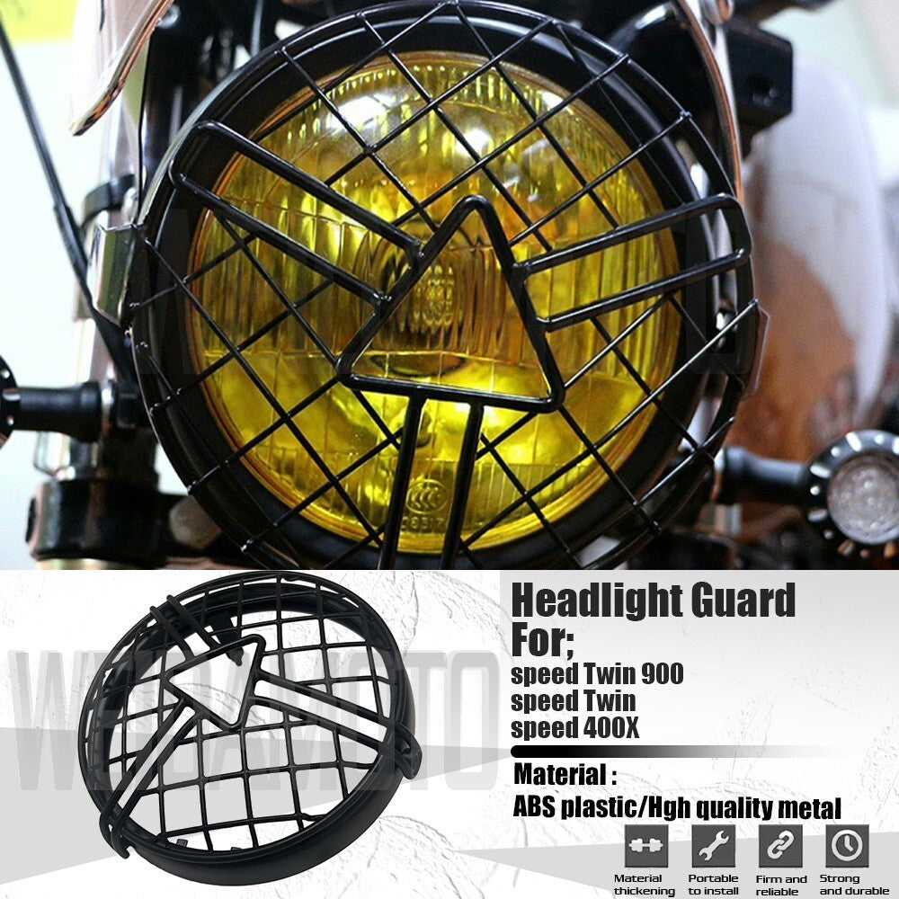 Motorcycle Headlight Protection Grill Fit for Triumph Speed Twin 900 Speed 400