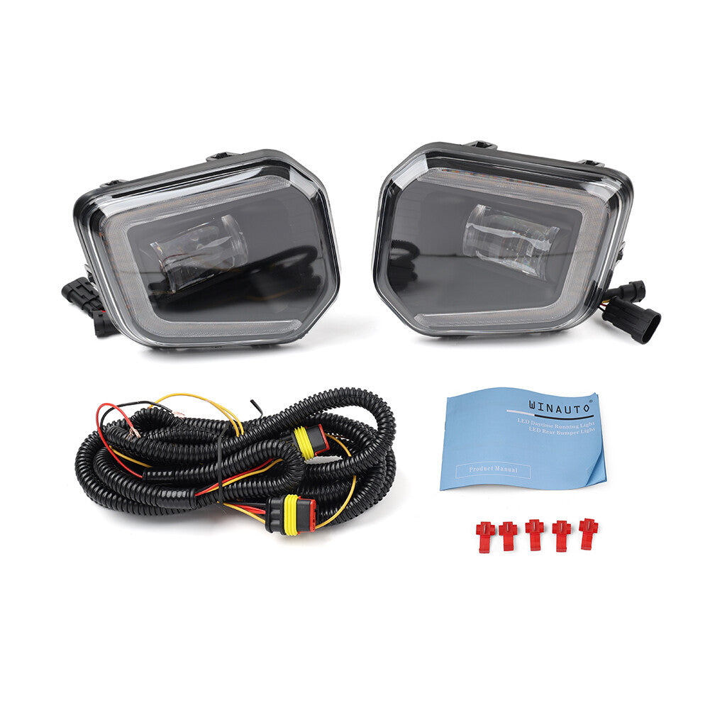 2pcs Daytime Running Light Fog Lamp Kit for Toyota Tacoma SR SR5 2016-2023