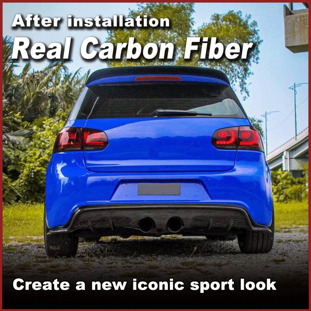 Fit for Volkswagen for Golf 6 VI MK6 R20 12-14 REAL Carbon Rear Bumper Diffuser Lip