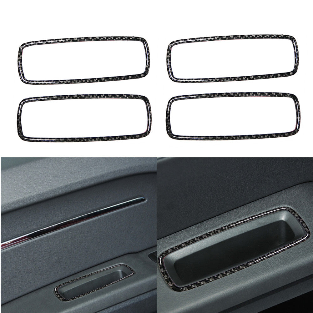 Carbon Fiber Door Handle Frame Cover Trim For X5 E70 X6 E71 2008-2013 Type B v