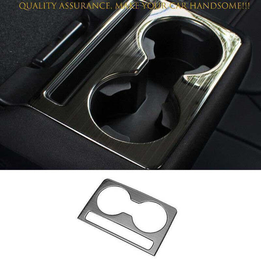 for Mazda CX-5 2017-24 Black Steel Rear Armrest Water Cup Holder Panel Trim 1PCS