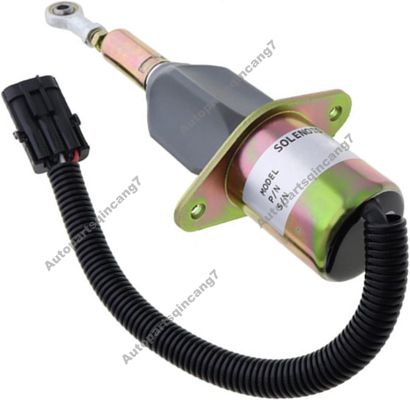 24V Fuel Shutoff Solenoid 87420951 for CASE Crawler Dozer 1850K-LGP 1850K-LT