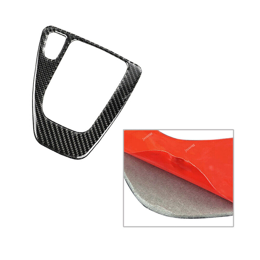Carbon Fiber Style Gear Shift Panel Stripe Cover Trim for BMW E90 E92 2005-2012