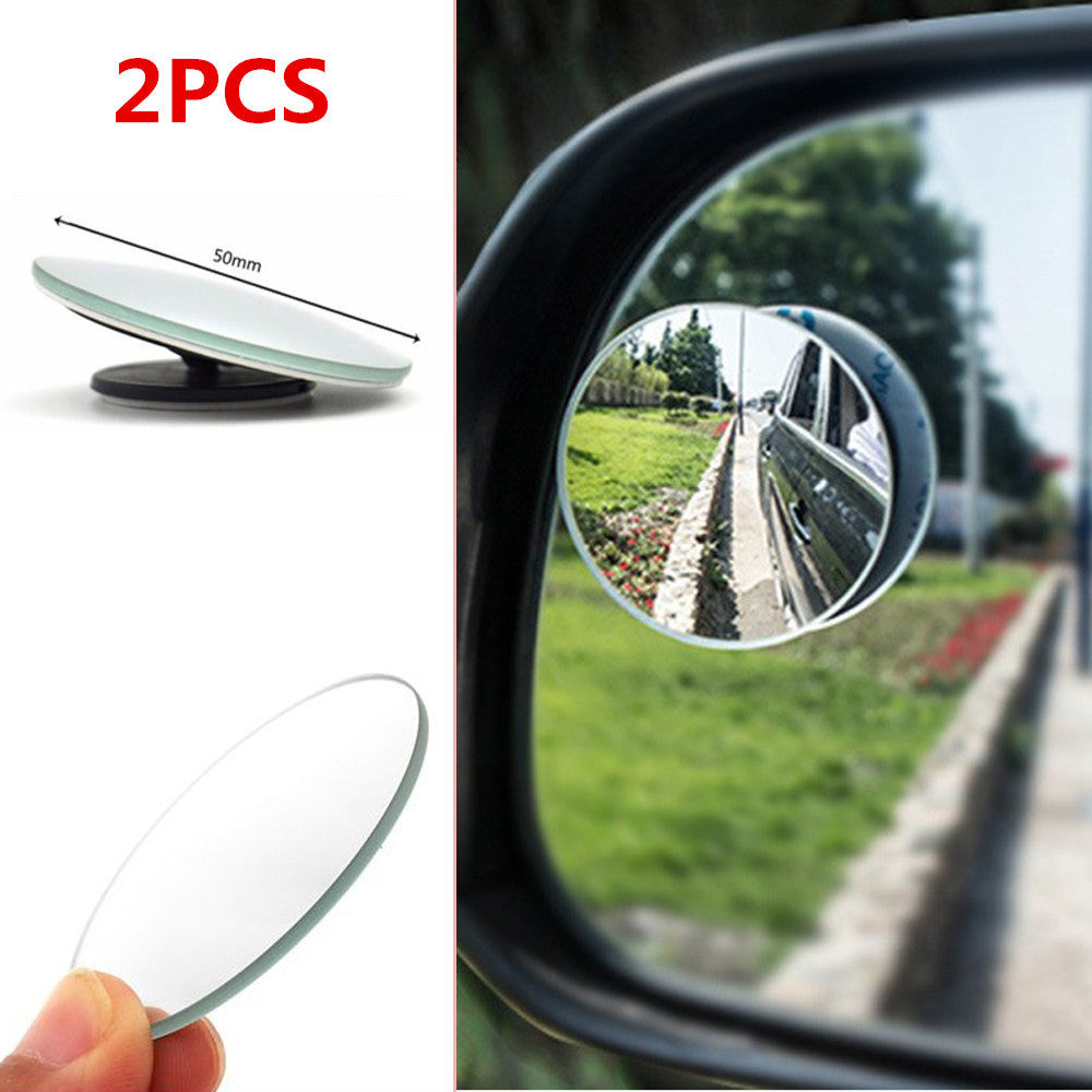 2pcs Adjustable rear side convex glass blind spot mirror for cars, 360° wide angle. n