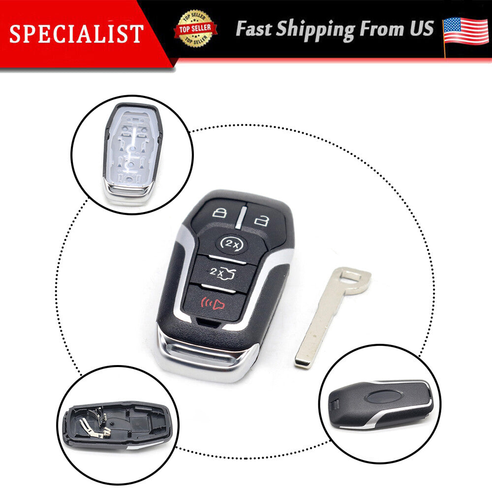 Remote Key Fob Uncut Shell Case  for ford  F-150 Explorer Edge Fusion 2015-2017 Q